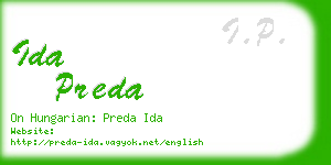 ida preda business card